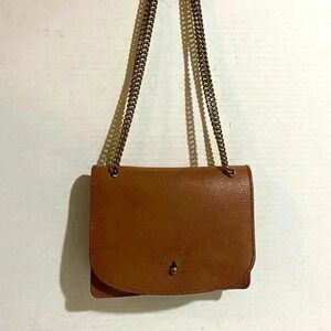 Madewell small brown leather crossbody handbag